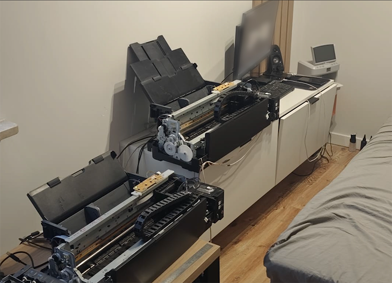 Zatrzymany fałszerz i zabezpieczona linia produkująca podrabiane banknoty 500 zł